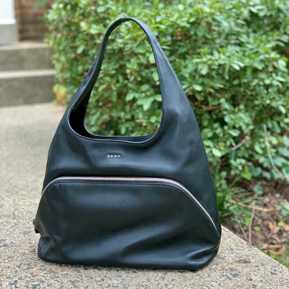 DKNY Bianca Black Hobo Shoulder Bag